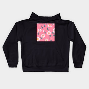 Pink Daisy dreams Kids Hoodie